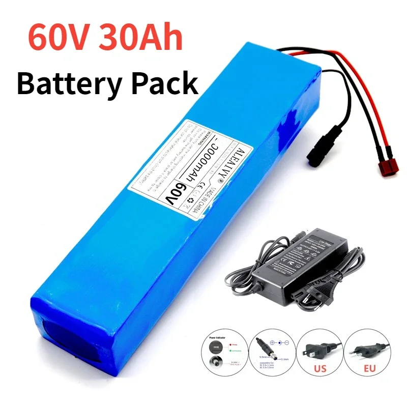 60V 50Ah Electric Scooter Battery - Batterie Lithium-Ion 18650 pour Vélo et