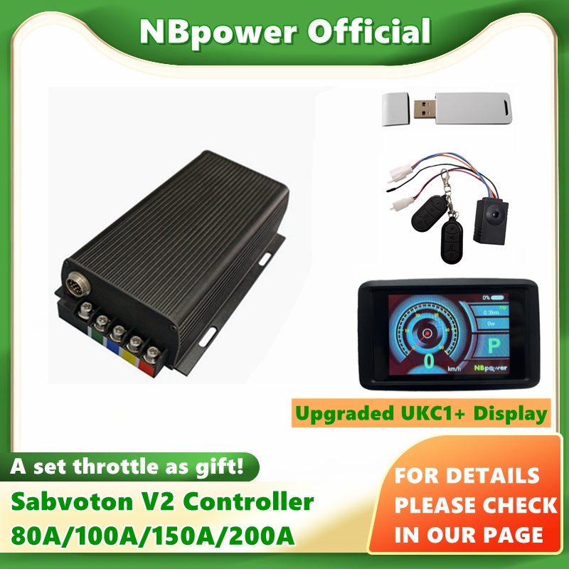72V 100A Sabvoton Controller - Sabvoton-Contrôleur de moteur de vélo électrique,