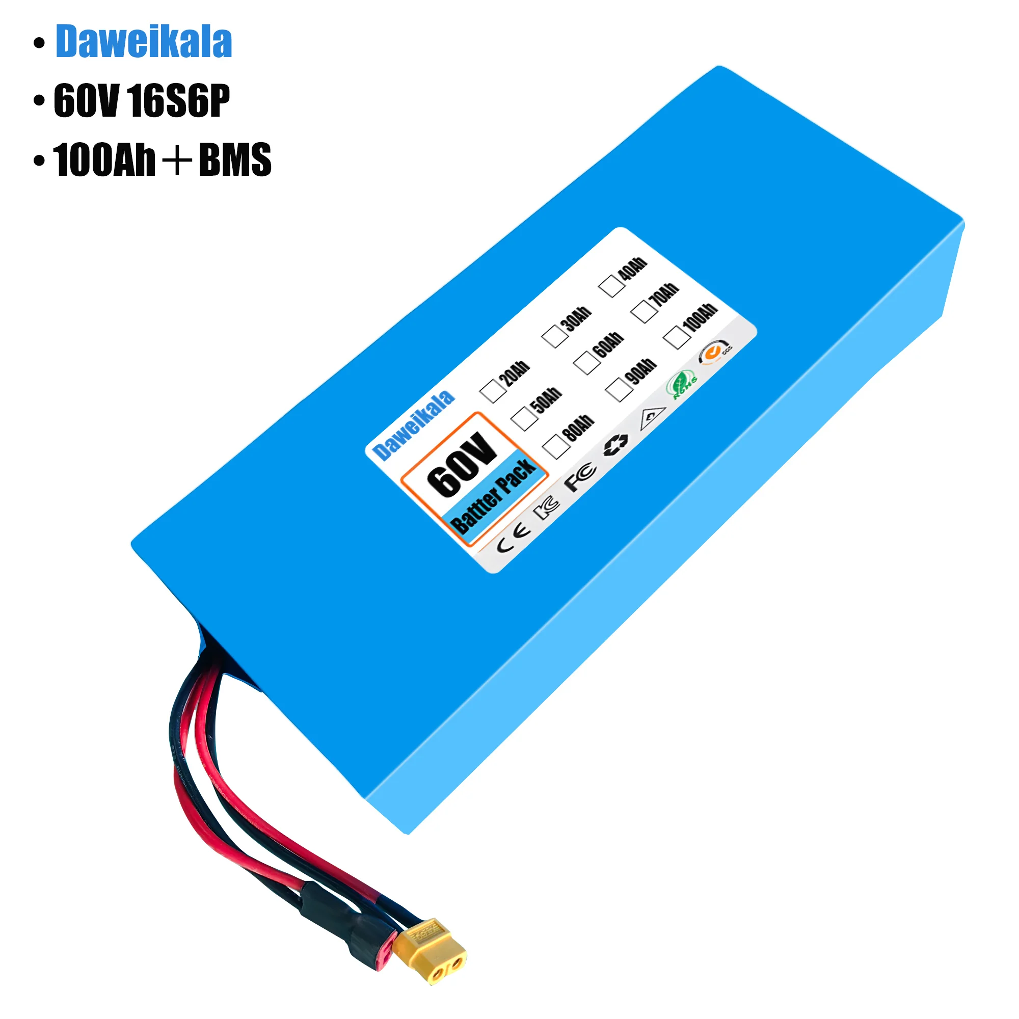 Batterie de vélo électrique 60 - 60V 50Ah Electric Scooter Battery avis et prix